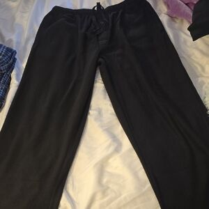 Men's Black Pants Excellent Condition With String And Pockets